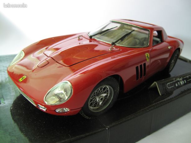 Miniature Ferrari 250 GTO 1964 Pourpre – GUILOY 1/18, Zamac, Collection Rare