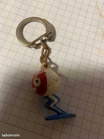 Porte-clés Métal Jeux Olympiques Grenoble 1968 Ski Montagne - Vintage France