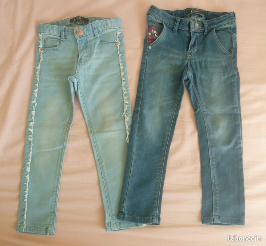 Lot de 2 jeans fille 3 ans (marque Z) (image 1)