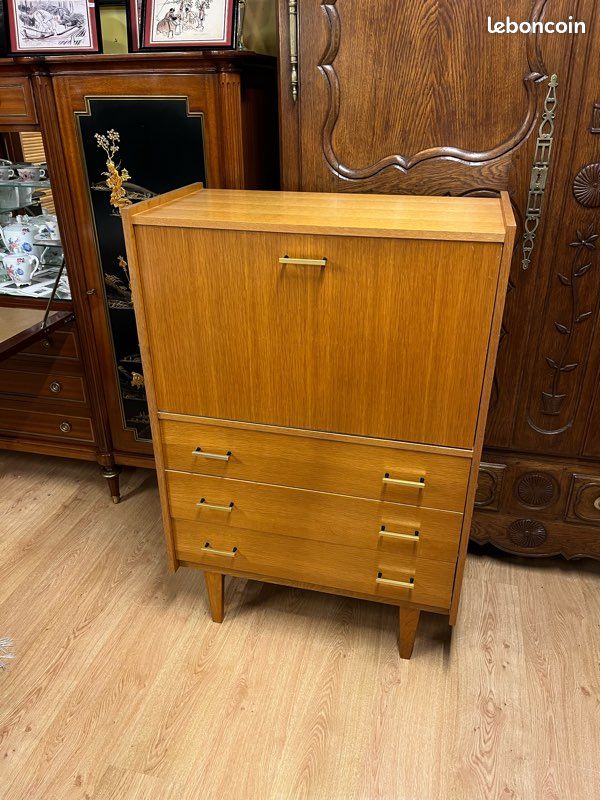 Bureau secrétaire vintage années 60 (image 1)