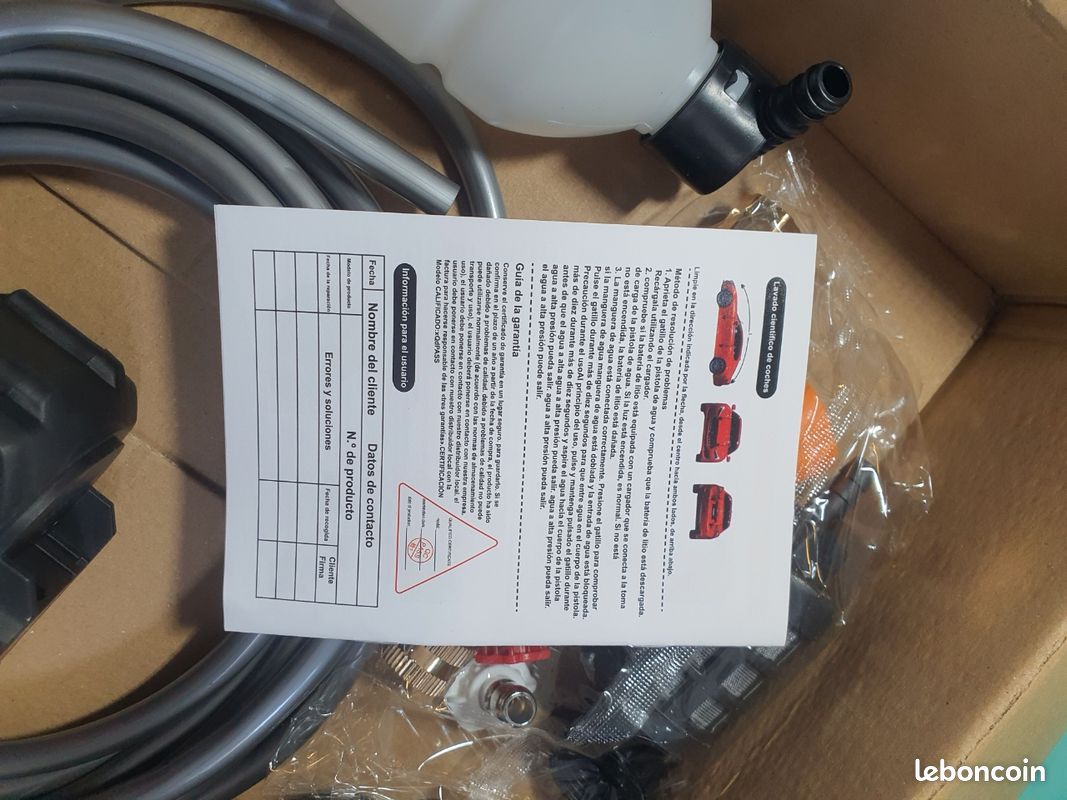 Pistolet à eau pour lavage de voiture, outil de nettoyage pour la maison et le jardin, compatible avec batterie 48V (image 8)