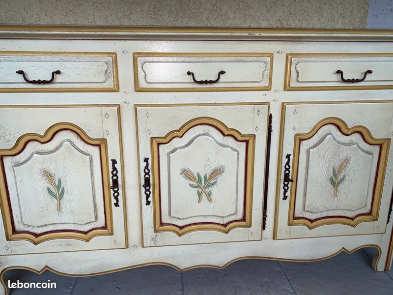 Buffet chêne massif 3 portes (image 7)