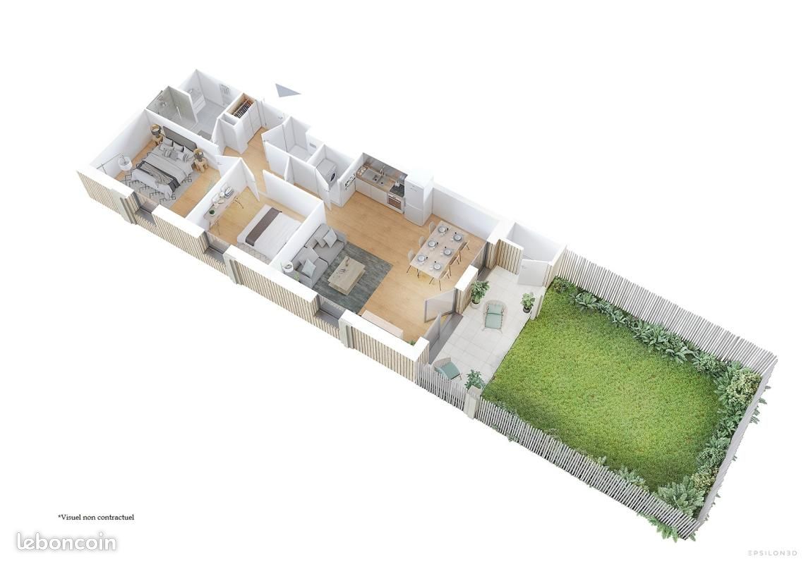 Appartement 3 pièces 63 m² · à Avrillé · 63 m² · 921 €/mois