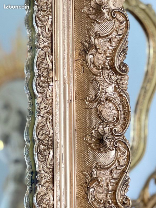 Grand miroir rectangulaire en bois de manguier sculpté 90x180 LOMBOK | Maisons du Monde