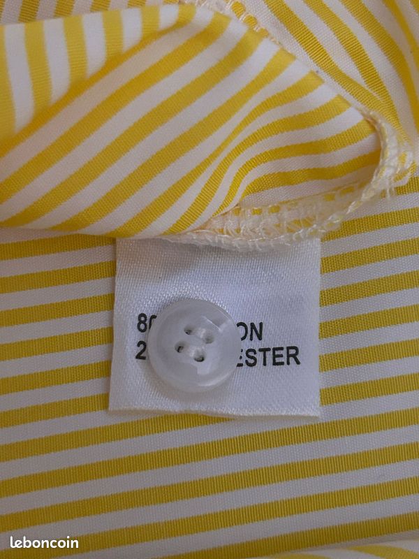 Chemise jaune taille S pour femme (image 5)