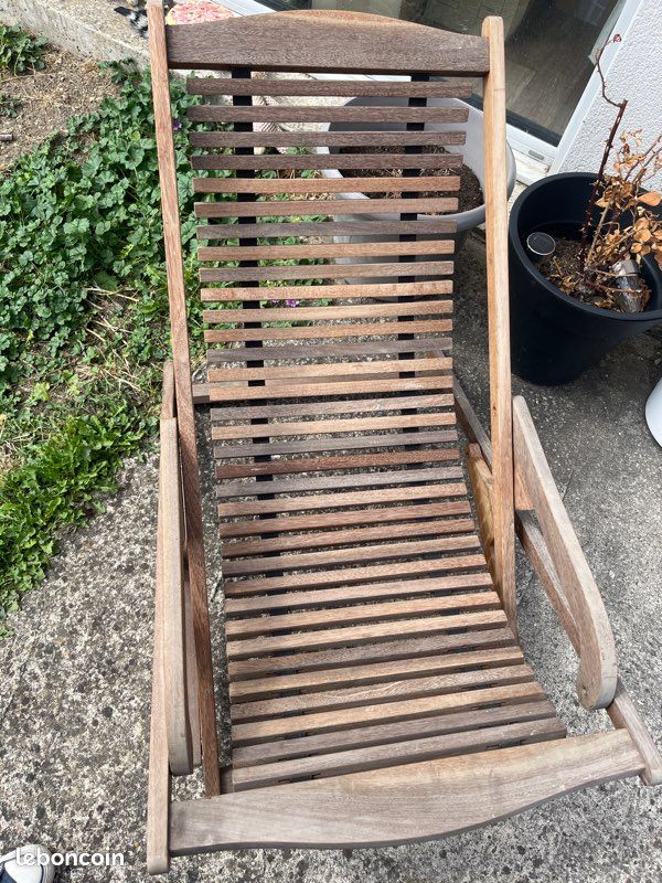 Lot table et chaise Teck, chilienne (image 2)