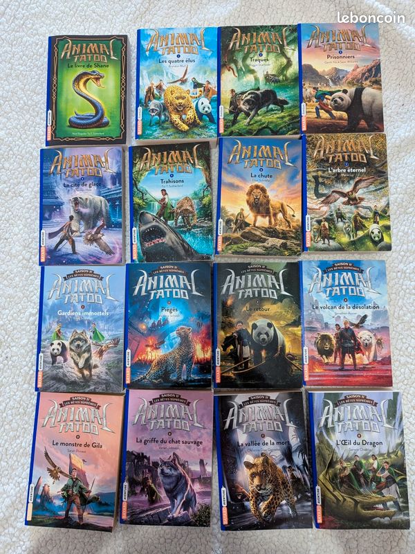 Lot 16 livres animal tattoo (image 1)