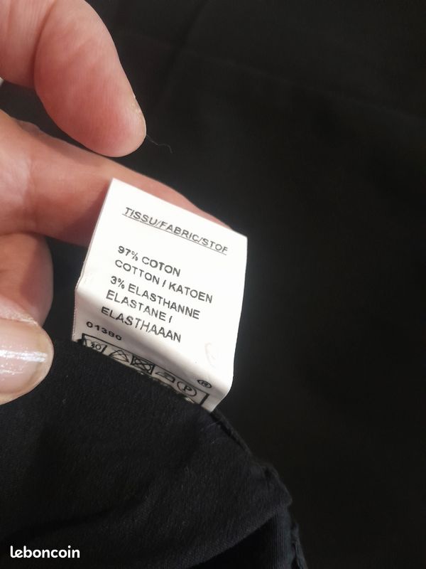Pantalon noir léger t 46 (image 4)