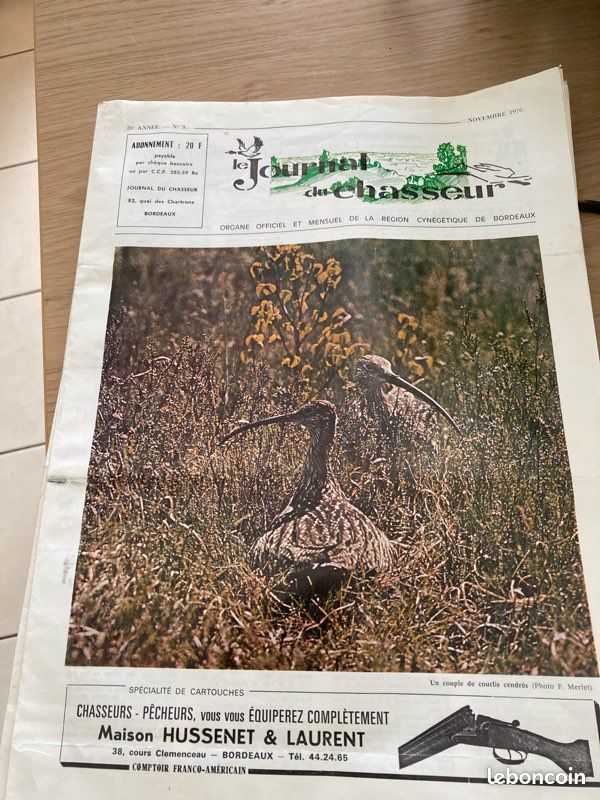 Vend plusieurs numéros anciens du journal du chasseur de 1976 a 1982 bon état (15 numéros) (image 1)