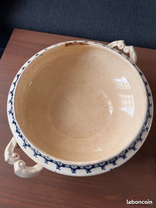 Soupière légumier chardon bleue de Gien (image 3)