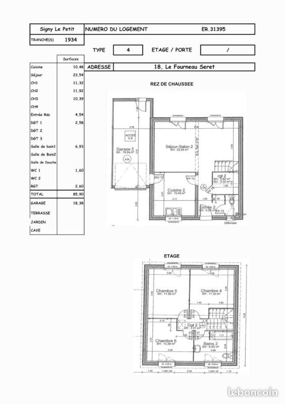 Maison 4 pièces 85 m² · à Signy-le-Petit · 85 m² · 537 €/mois