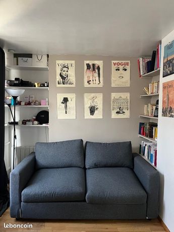 VIMLE housse canapé 3 pl, av accoudoirs larges/Hallarp gris - Belgique