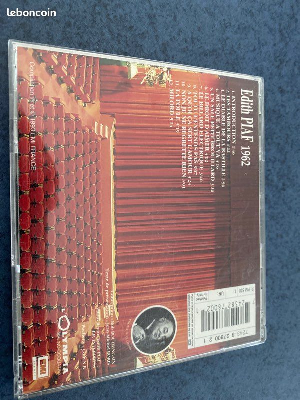Edith Piaf - lot de 2 albums (Best of et Live) (image 3)