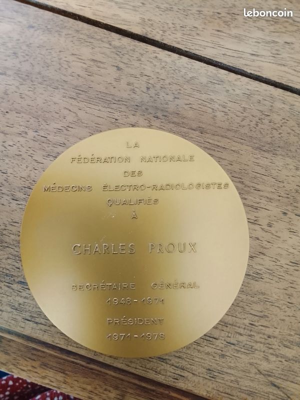 Médaille bronze Charles Proux (image 2)