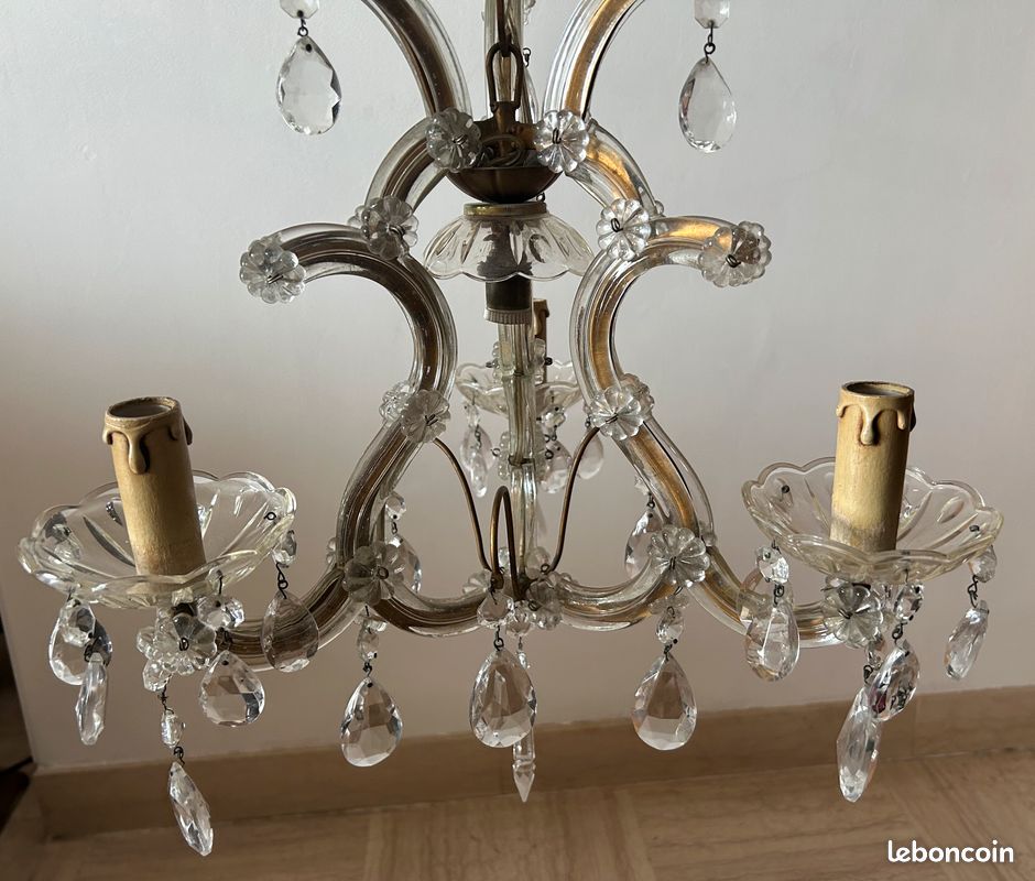 Lustre pampilles ancien (image 4)