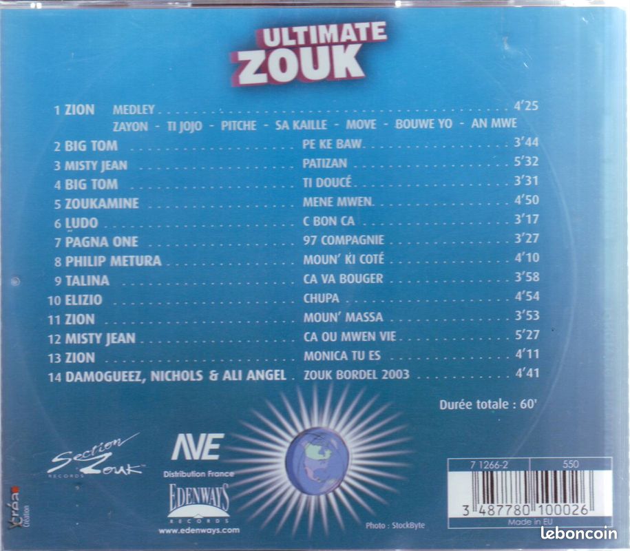 Zouk, Ultimate ( cd album neuf sous blister) (image 2)