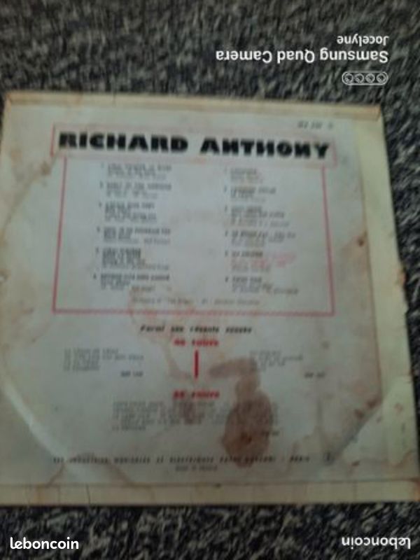 Vinyl Richard Anthony (image 2)