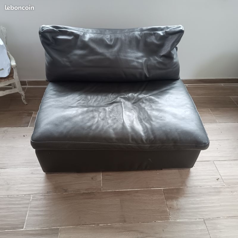 Canapé cuir modulable (image 1)
