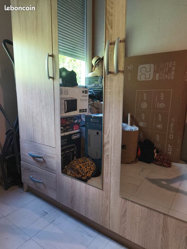 Armoire 4 porte(s) battante 4 tiroir(s) POP coloris Chêne Kronberg largeur 172 cm (image 3)