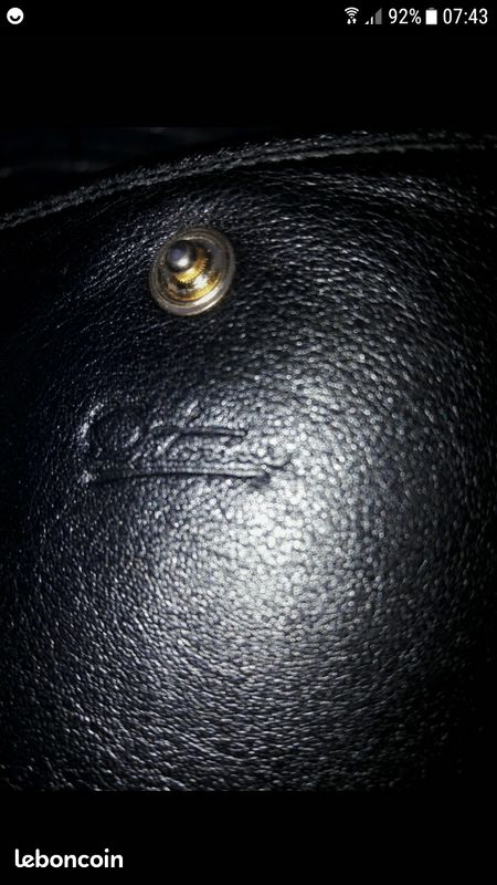 Pochette noire Antonini cuir (image 2)