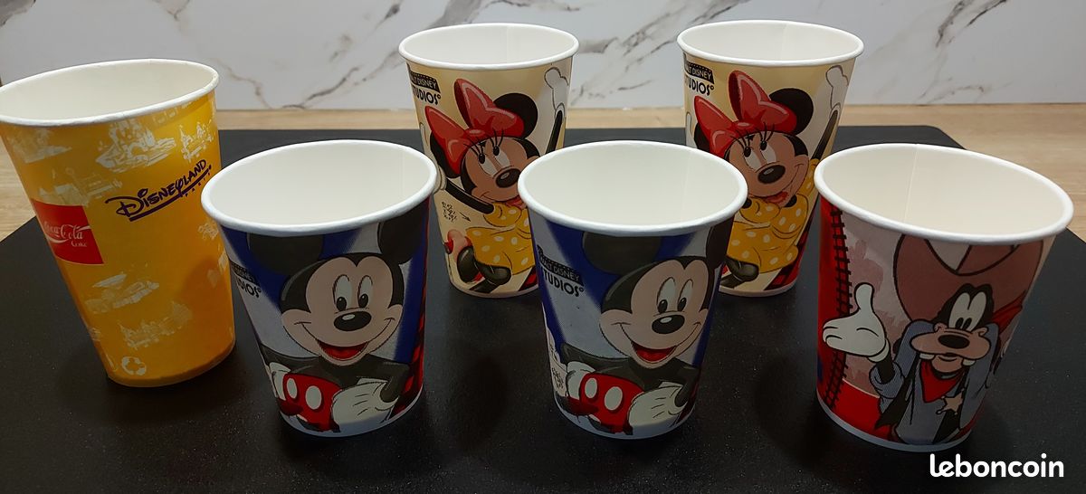 Lot De 8 Gobelets En Carton Mickey Mouse - 220 Ml - Parfaits Pour Anniversaires Et Fêtes Enfants