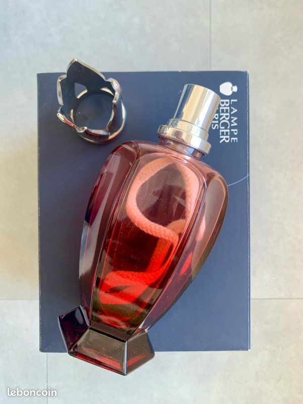 Lampe Berger Athéna – Verre Transparent, Style Champagne, Comme Neuve Avec Boîte