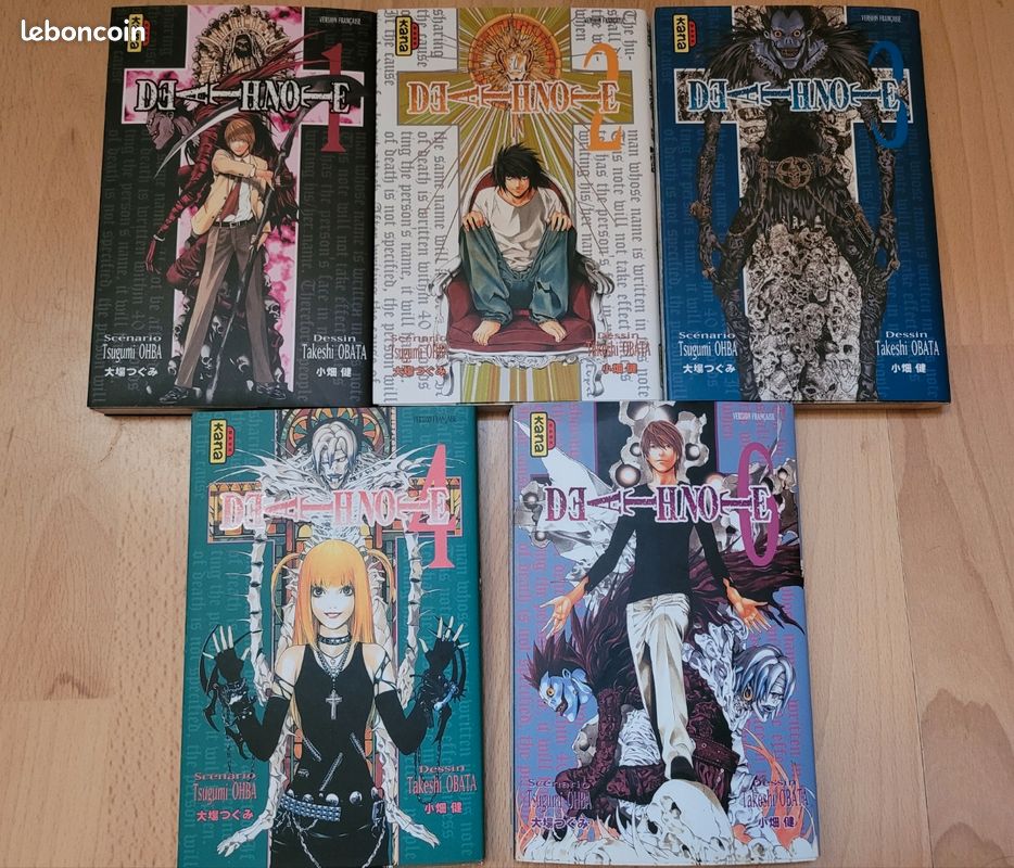 Manga Death Note vol 1 à 6 (manque vol 5) (image 1)