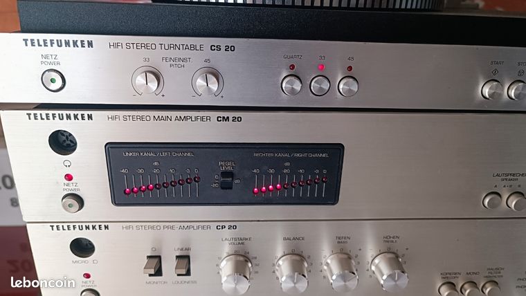 Tuner AM/FM Vintage Telefunken CT20 – Audio Hi-Fi – Allemand – Occasion
