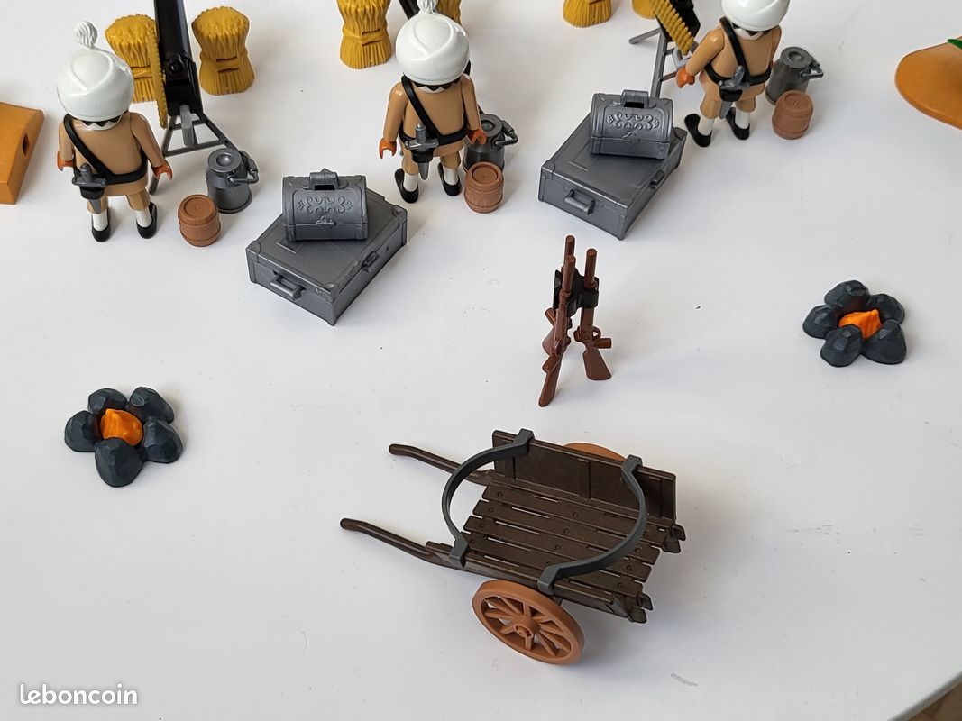 Playmobil soldat des Indes colonial anglais custom armée animaux lot 2 (image 6)