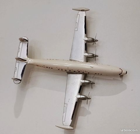 Dinky Toys 1:200 Avion Super G Constellation Lockheed Air France 60C Meccano - Zamak Gris, Boîte D'origine - Occasion France