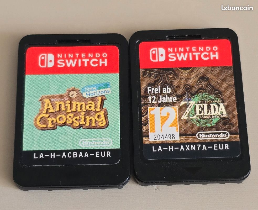 2jeux switch Animal Crossing + Zelda TOTK (image 1)