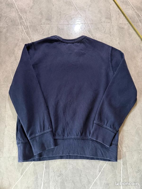 Sweat col rond polo ralph lauren, logo poney brodé bleu marine molleton, taille M enfant unisexe #MPERL1 (image 6)