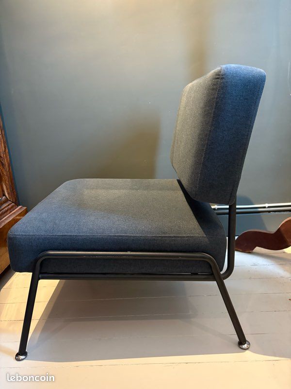 Knox, fauteuil d’appoint, bleu égée Made.com (image 2)