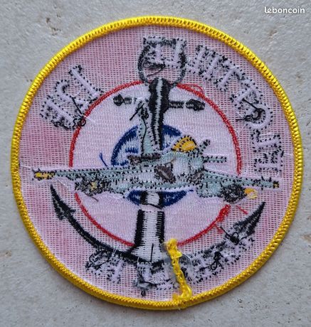 Patch écusson Rafale PVC Flottille 17F, Aéronavale Landivisiau, Marine Française