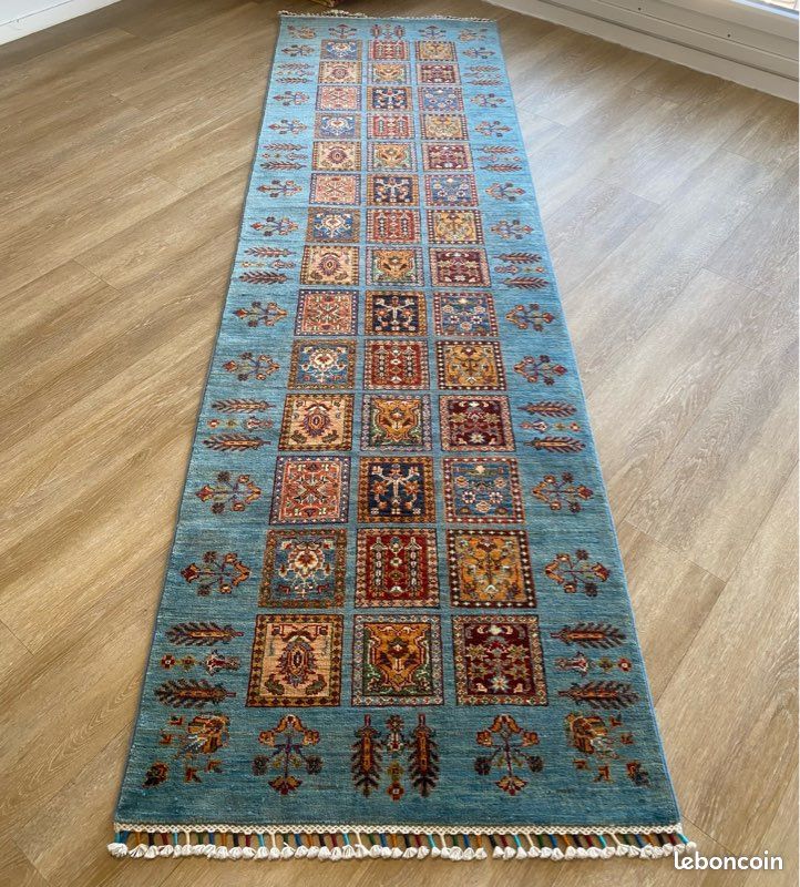 Tapis Kilim Couloir Afghan â 278 x 84 cm | Fait Mainđ§¶ 100% Laine (image 2)