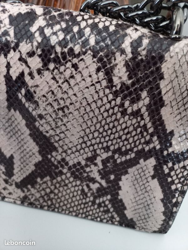 Sac à main pochette abaco serpent chainette (image 9)