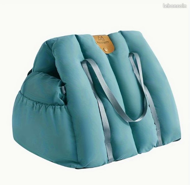 Siège Auto Pour Chien Et Chat Portable - Rehausseur Lavable Avec Console Centrale, Gris