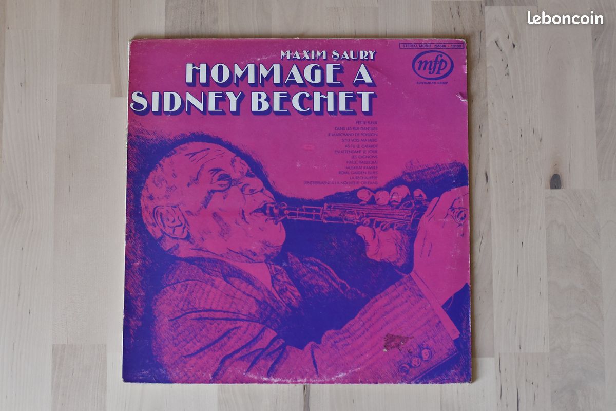 Maxim Saury hommage à Sidney Bechet disque vinyle 33 tours - (image 1)