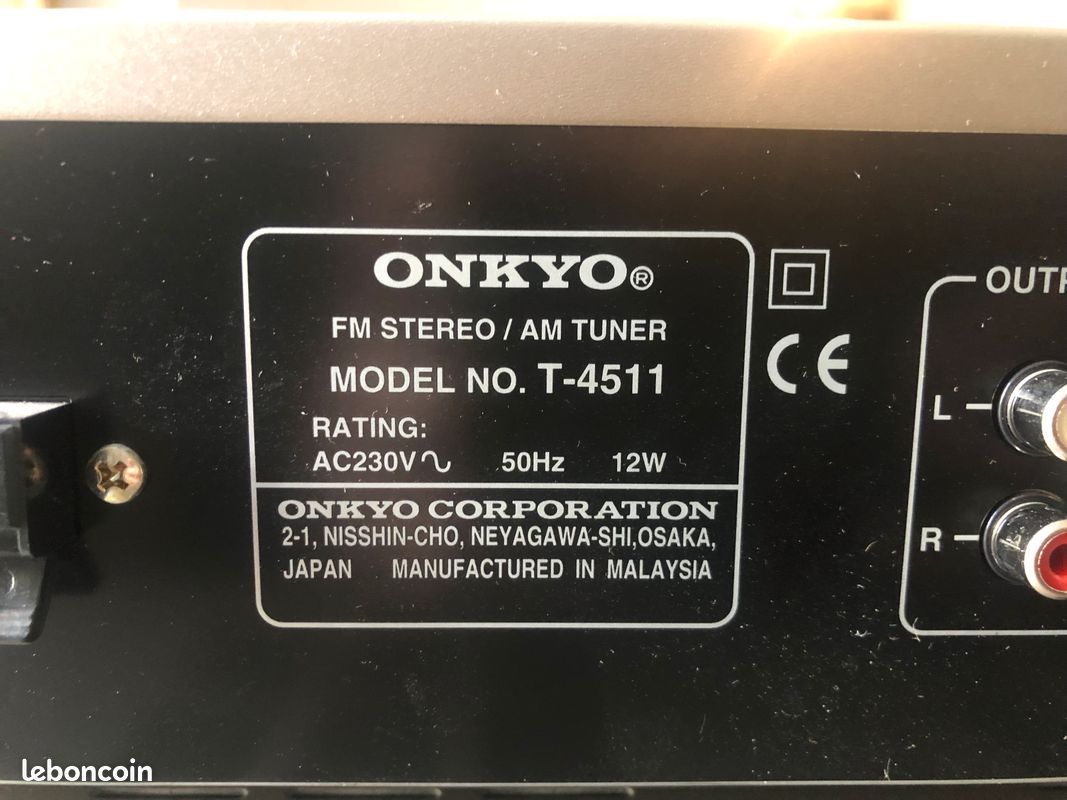Tuner Onkyo T-06 Vintage - AM/FM - Testé Fonctionne - Noir Made In Japan