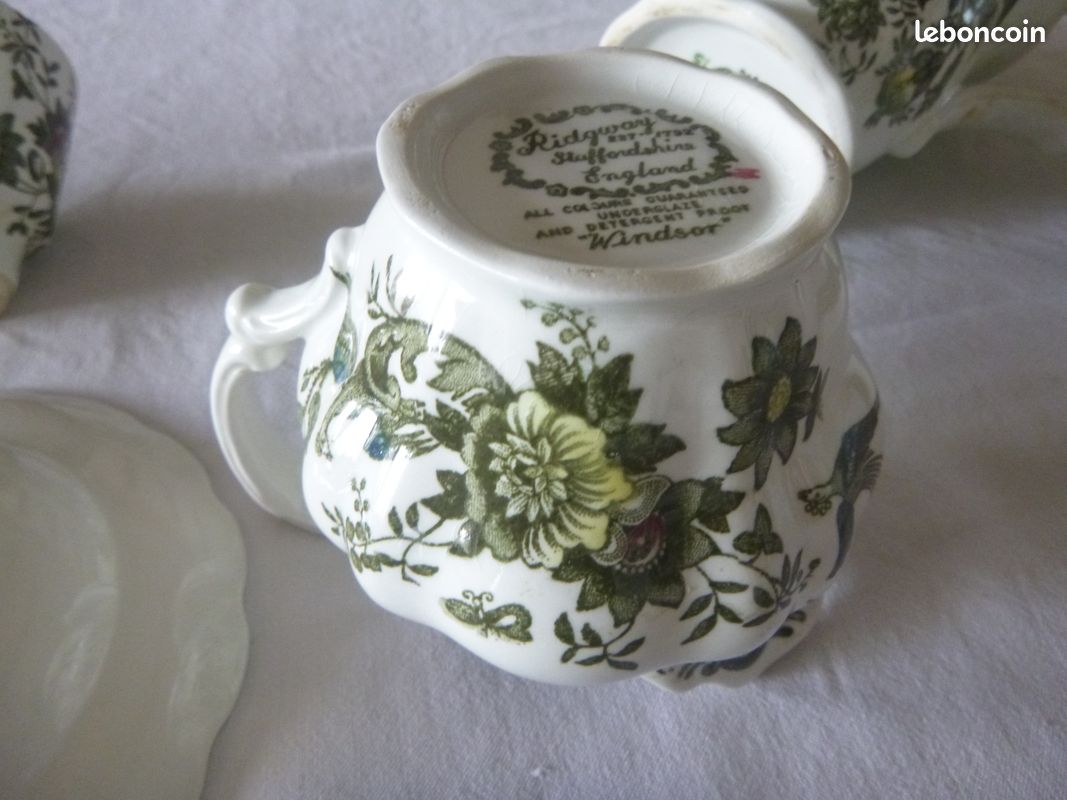 Service a café 6 tasses Ridgway Staffordshire (image 14)