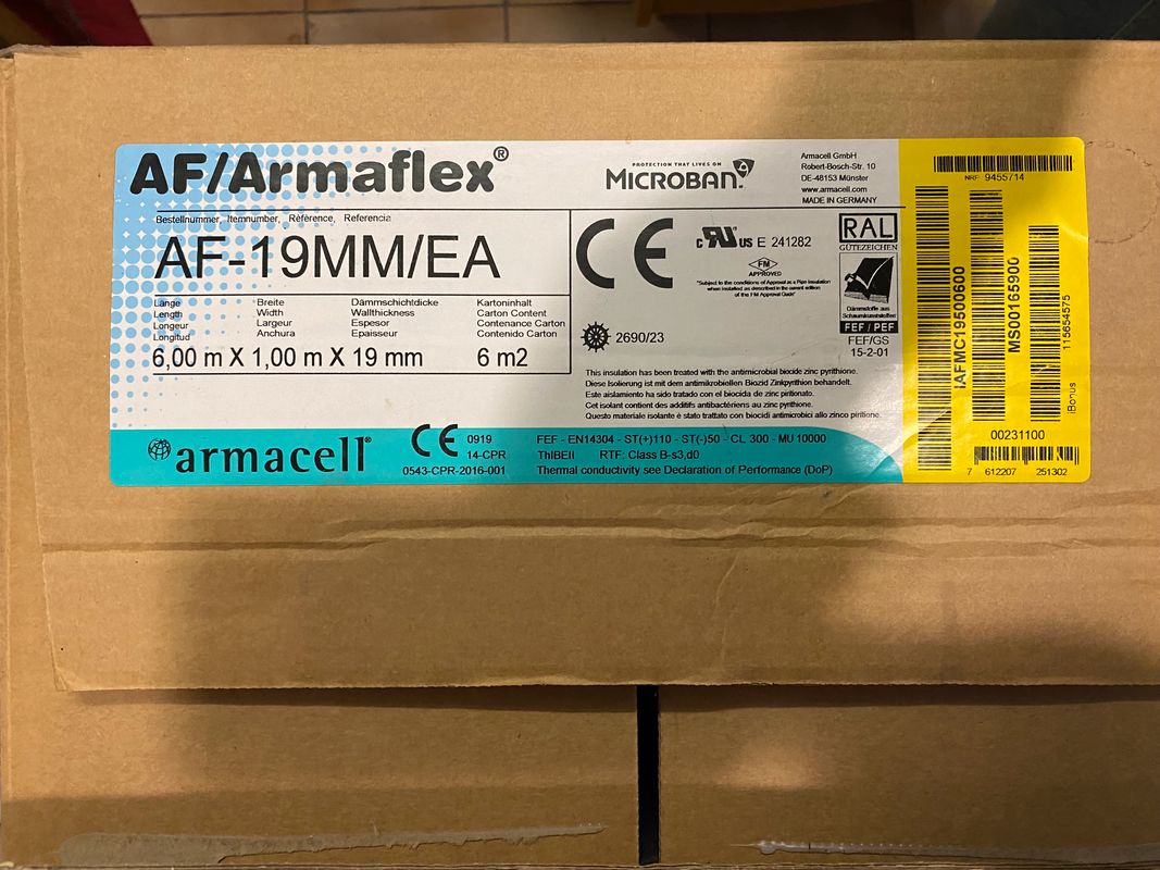 Armaflex af 19mm / ea - neuf - Équipement caravaning