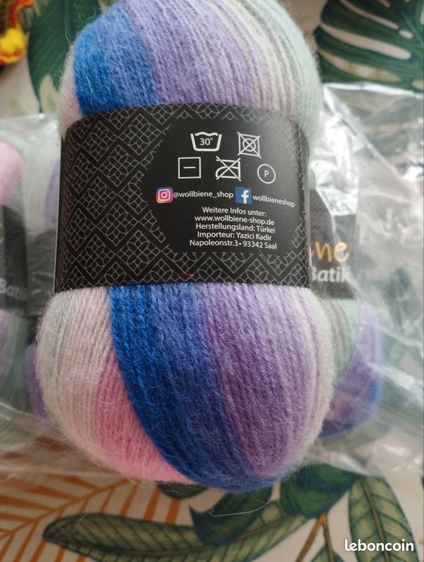 Lot 500g laine wollbiene Moonlight batik (image 6)
