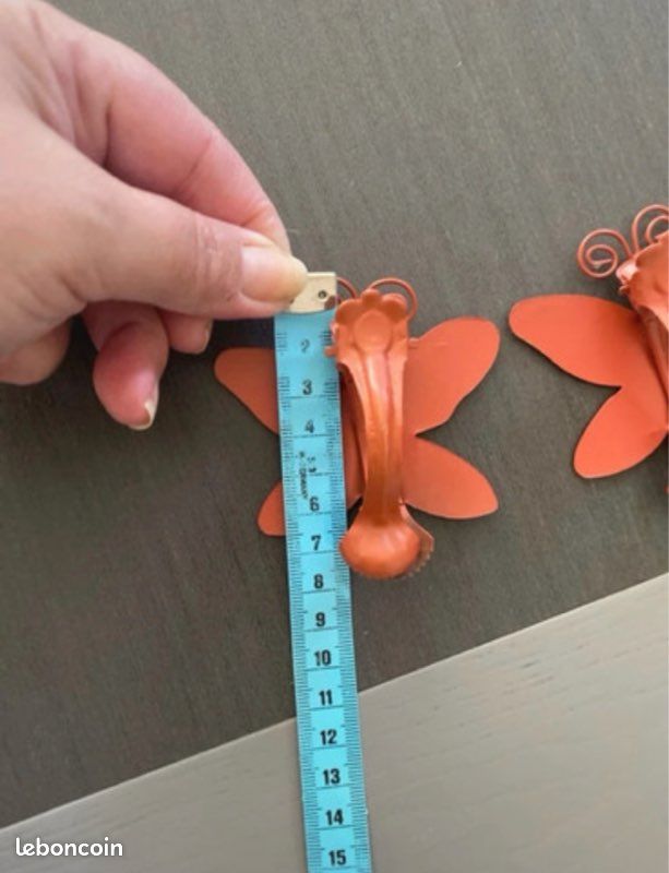 Deux pinces / attaches pour rideaux ou voilage Papillon (image 5)