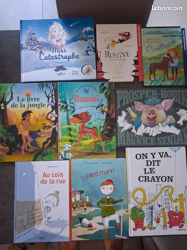Lot de 9 livres enfants en bon état (image 1)