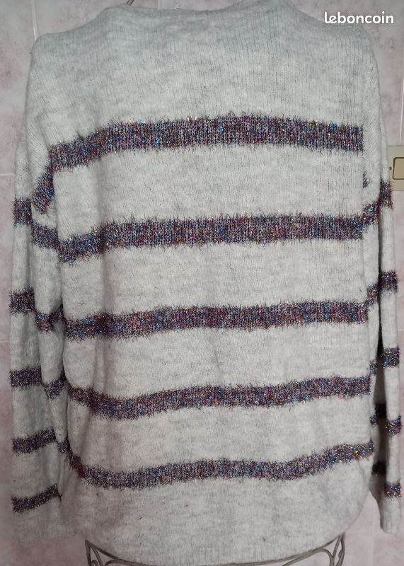 Tricot Femme Springfield - Manches Longues, Détails Froncés Aux épaules - Qualité Naturelle, Facile D'entretien