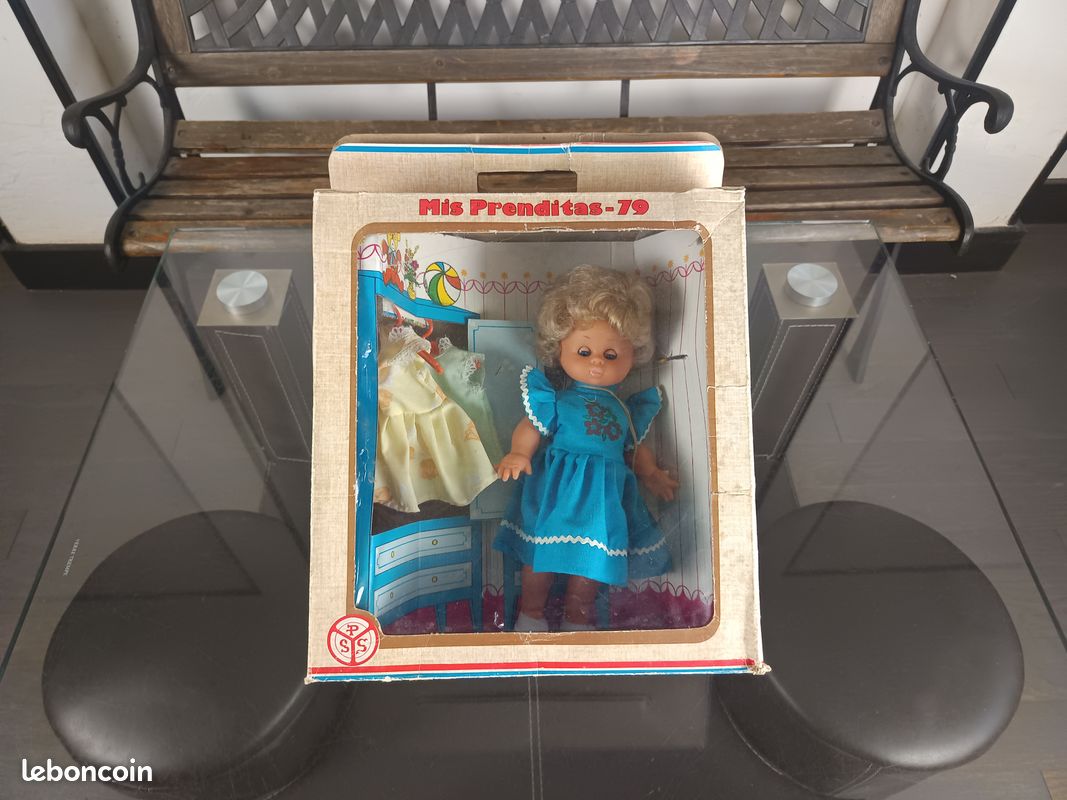 Ancien Coffret De Poupée En Porcelaine - Décoré - Carton - France - Vers 1900