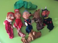 Marionnettes à doigt imprimables - Chaperon rouge. Impression et couleur. - France