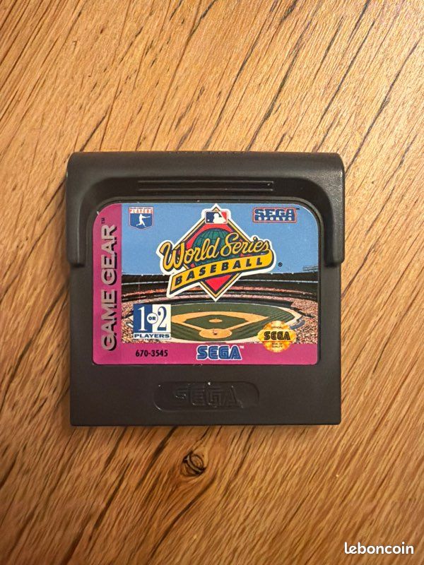 Jeu World Series Baseball Pour Sega Game Gear - En Bon état, Pour Les Collectionneurs !