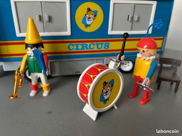 PLAYMOBIL 3477 ROULOTTE des clowns vintage. EUR 34,00 - FR