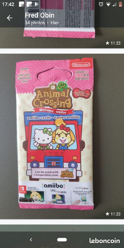 Cartes jeu Smith Animal Crossing Hello Kitty (image 1)